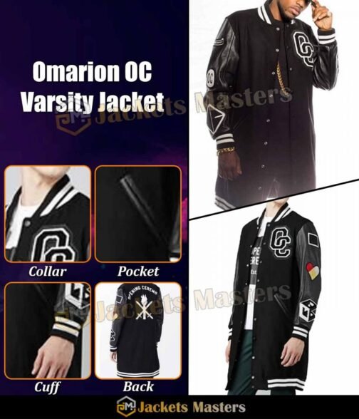Post To Be Omarion Opening Ceremony Long Letterman Jacket - Image 6