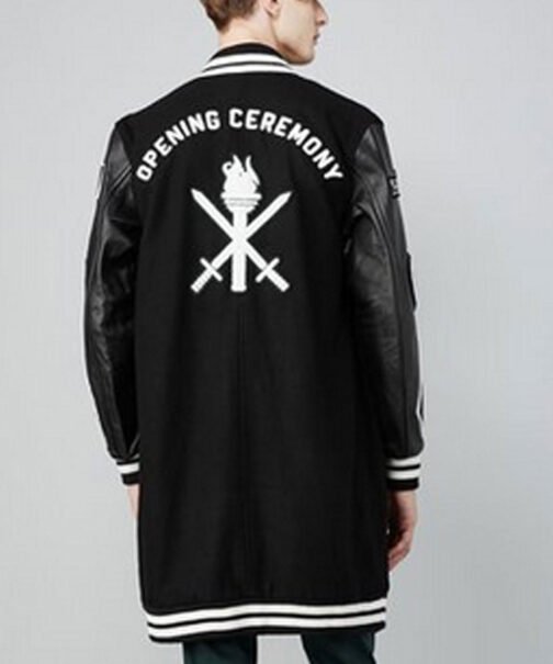 Post To Be Omarion Opening Ceremony Long Letterman Jacket - Image 5