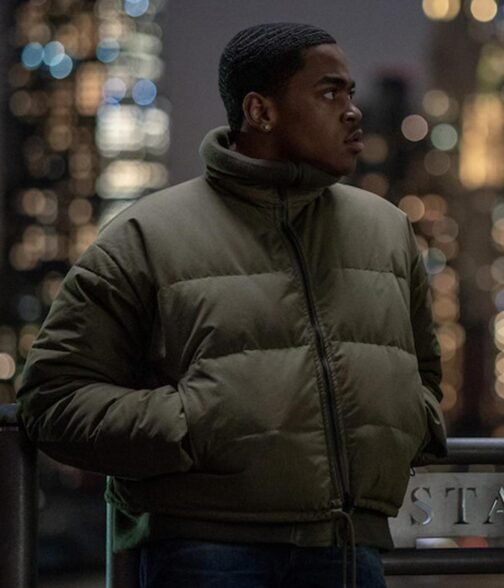 Power Book II Ghost Michael Rainey Jr Puffer Bomber Jacket - Image 2