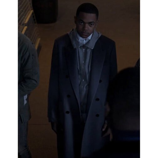 Power Book II S03 Michael Rainey Jr Trench Coat - Image 9