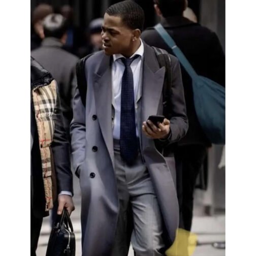 Power Book II S03 Michael Rainey Jr Trench Coat - Image 11