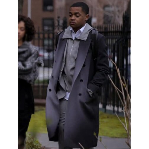 Power Book II S03 Michael Rainey Jr Trench Coat - Image 12