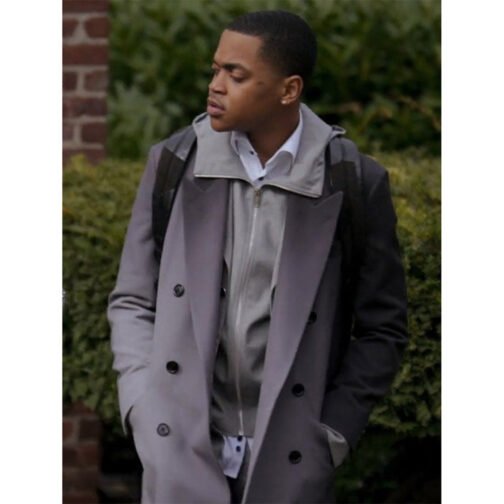 Power Book II S03 Michael Rainey Jr Trench Coat - Image 2
