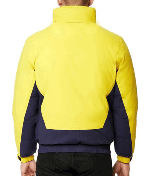 Power Book III Mekai Curtis Down Yellow and Blue Jacket - Image 2