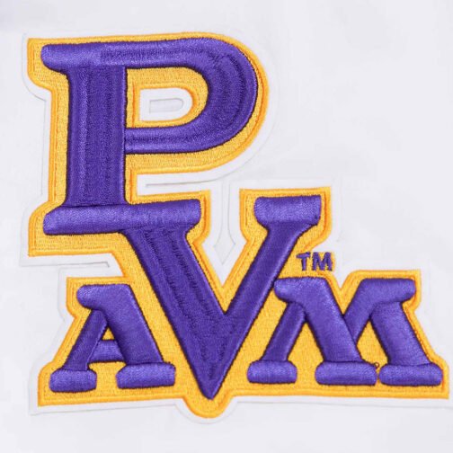 Prairie View A&M University Classic White Satin Jacket - Image 8