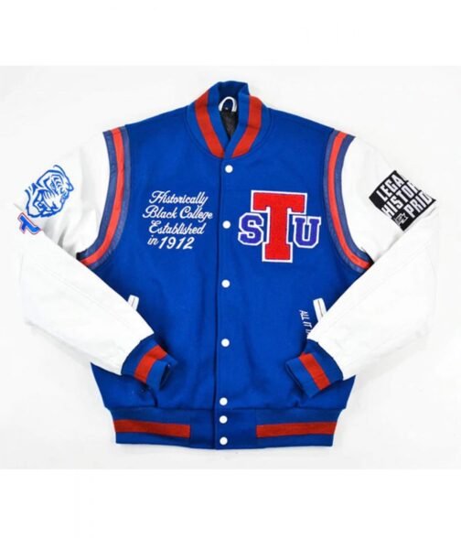 Tennessee State University Motto 2.0 Go Big Letterman Jacket