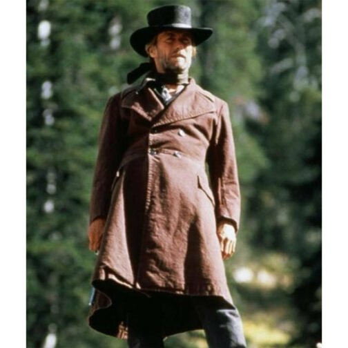 Clint Eastwood Pale Rider Trench Coat - Image 9