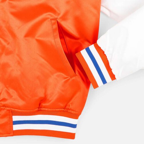 Prime Time NY Knicks Orange and White Jacket - Image 3