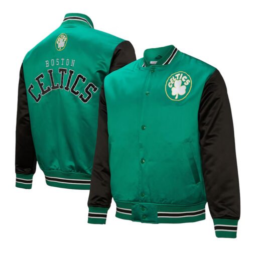 Primetime Boston Celtics Green and Black Jacket - Image 3
