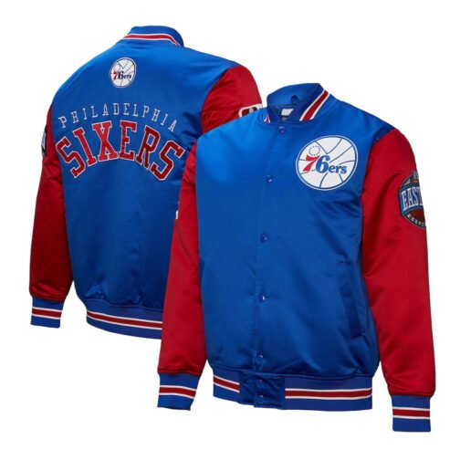 Primetime Philadelphia 76ers Royal and Red Jacket - Image 3