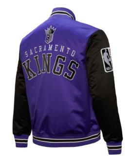 Primetime Sacramento Kings Purple and Black Jacket