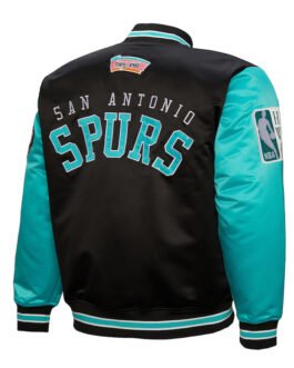 Primetime San Antonio Spurs Black and Aqua Jacket