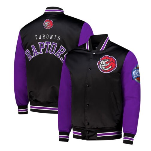 Primetime Toronto Raptors Black and Purple Jacket - Image 3