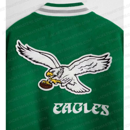 Princess Diana Philadelphia Eagles Wool Varsity Jacket - Image 9