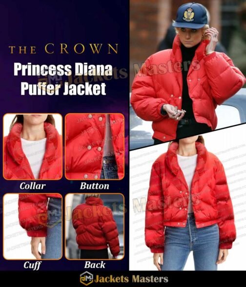 Puffer Princess Diana The Crown Jacket - Image 17