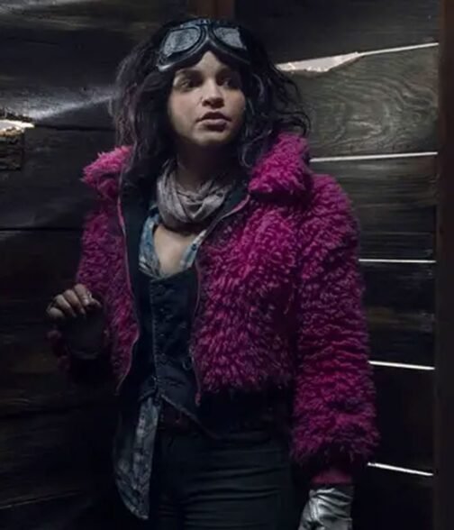 The Walking Dead Season 10 Princess Sherpa Pink Jacket - Image 16