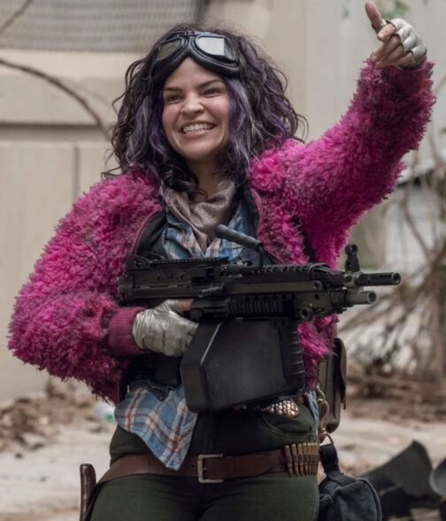The Walking Dead Season 10 Princess Sherpa Pink Jacket - Image 11