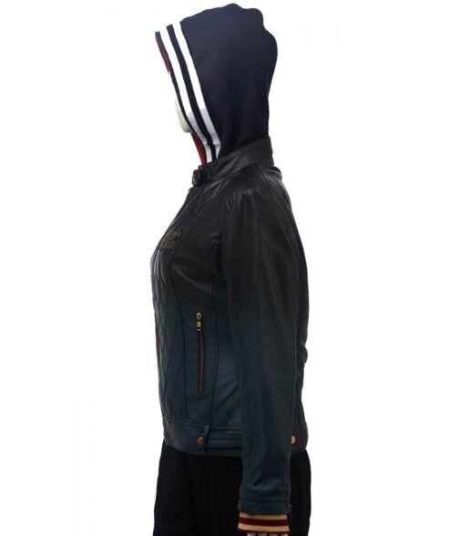 Harley Quinn Property of Joker Jacket with Hood - Image 5