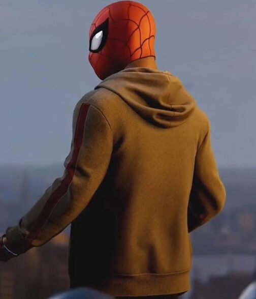 Miles Morales Spider-Man PS4 Gray Hoodie - Image 5