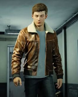 Peter Parker Spider-Man 2 PS5 Bomber Leather Jacket