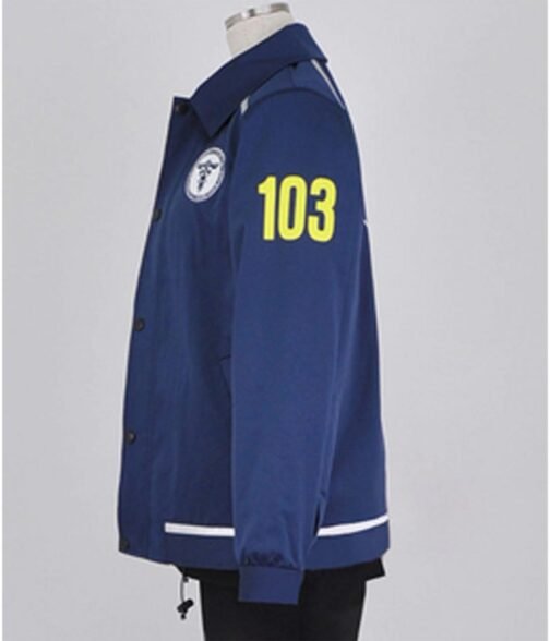 Kougami Shinya Psycho Pass Blue Cotton Jacket - Image 5