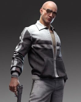 PUBG Black and White Track Jacket