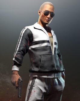 PUBG Black and White Track Jacket