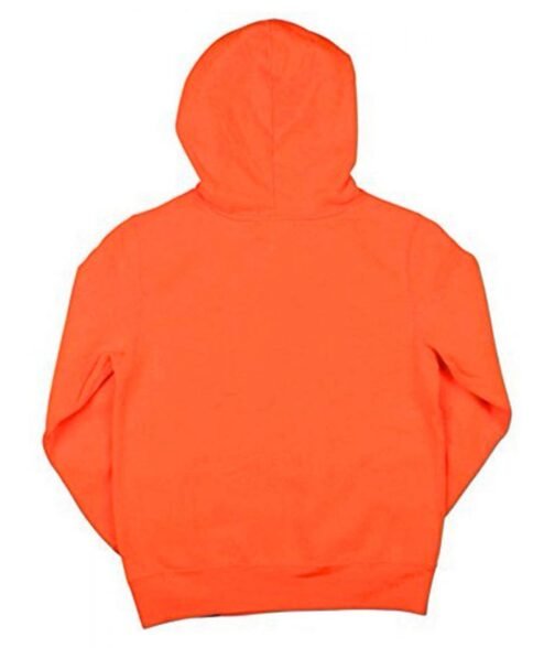 Pumpkin Face Halloween Fleece Pullover Hoodie - Image 3