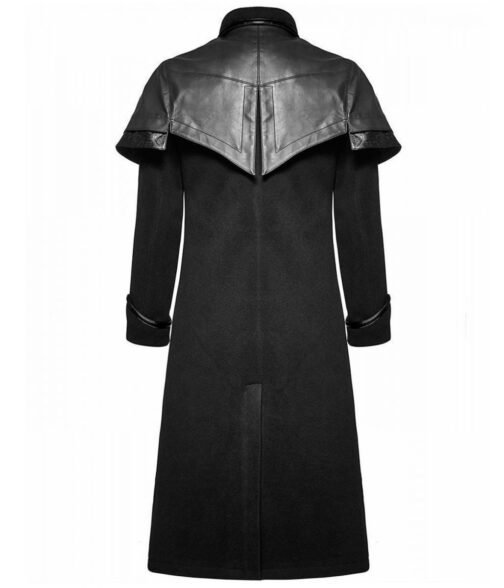 Steampunk Rave Highwayman Black Military Coat - Image 2