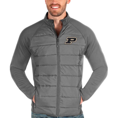 Purdue Boilermakers Black Puffer Jacket - Image 4