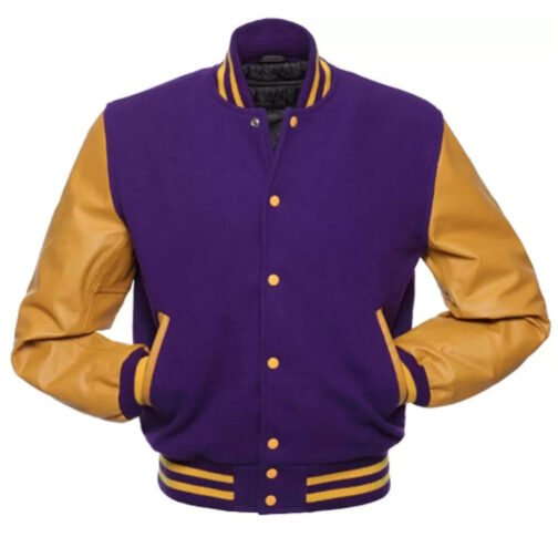 Varsity Wool and Leather Jacket - Image 4