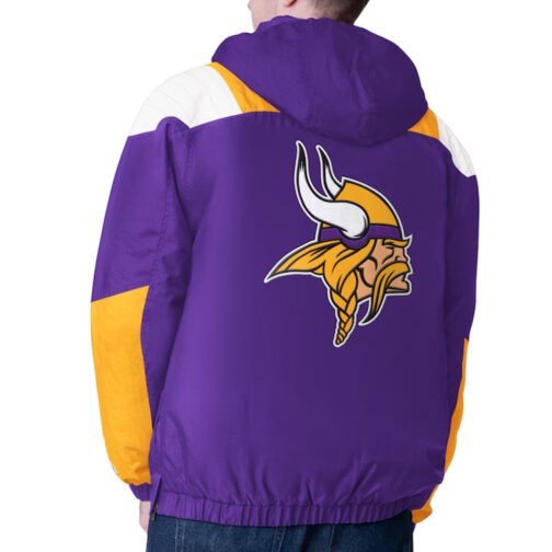 Purple Minnesota Vikings Charger Half-Zip Pullover Jacket - Image 2