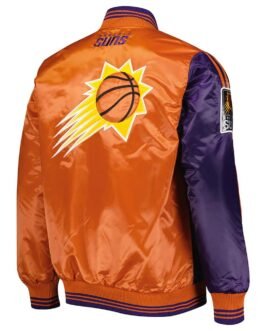 Purple/Orange Phoenix Suns Fast Break Satin Jacket