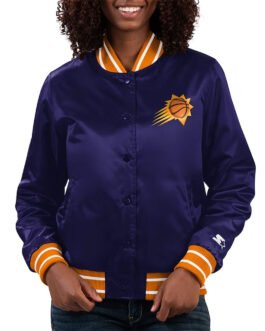 Phoenix Suns Full Count Purple Satin Jacket