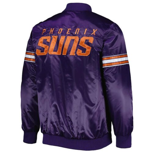 Phoenix Suns Pick & Roll Purple Satin Jacket - Image 2