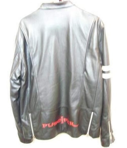 Puscifer Maynard James Keenan Striped Leather Jacket - Image 5