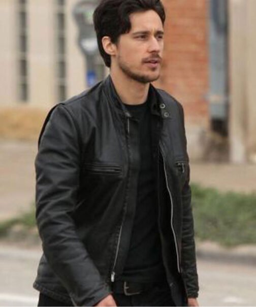 Peter Gadiot Queen of the South Leather Jacket - Image 7
