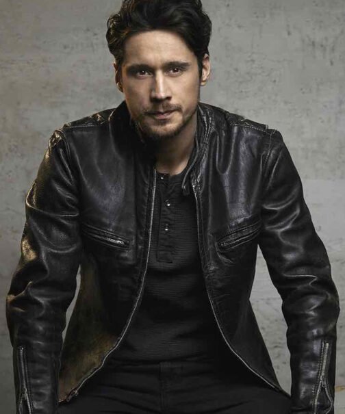 Peter Gadiot Queen of the South Leather Jacket - Image 6