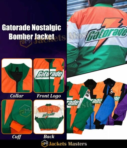 Gatorade Nostalgic Club Racer Bomber Jacket - Image 10