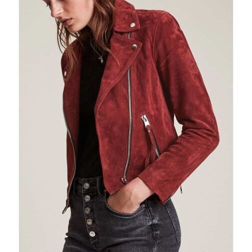 Rachel Hilson Love Victor Season 3 Suede Red Jacket - Image 4
