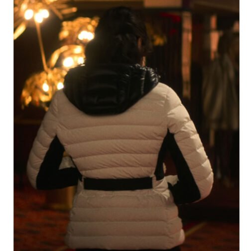 Heart of Stone Gal Gadot Puffer White Jacket - Image 10