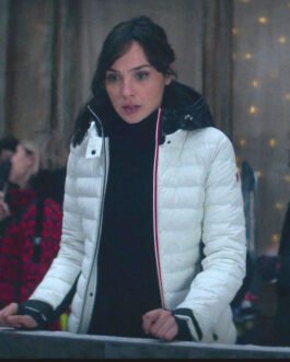 Heart of Stone Gal Gadot Puffer White Jacket