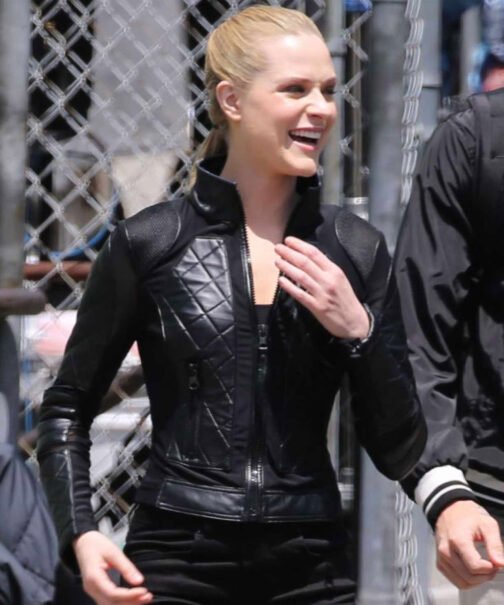 Westworld Evan Rachel Wood Quilted Leather Jacket - Image 4