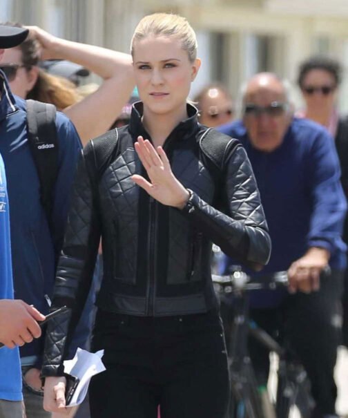 Westworld Evan Rachel Wood Quilted Leather Jacket - Image 6
