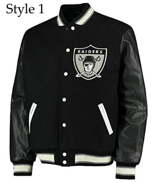 Raiders Varsity Letterman Jacket - Image 4
