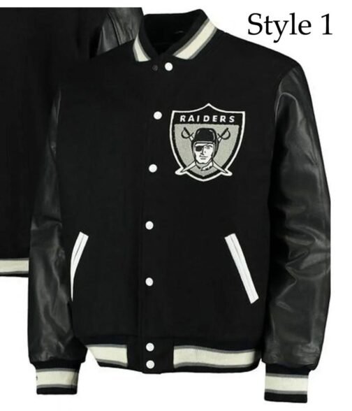Raiders Varsity Letterman Jacket - Image 8