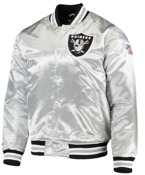 Men’s Raiders Las Vegas Super Bowl XI Silver Jacket