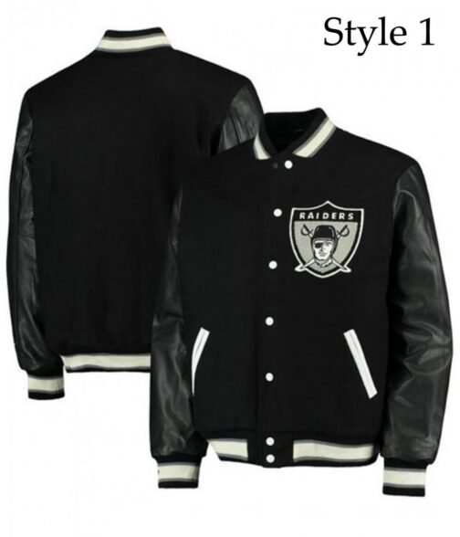 Raiders Varsity Letterman Jacket - Image 9