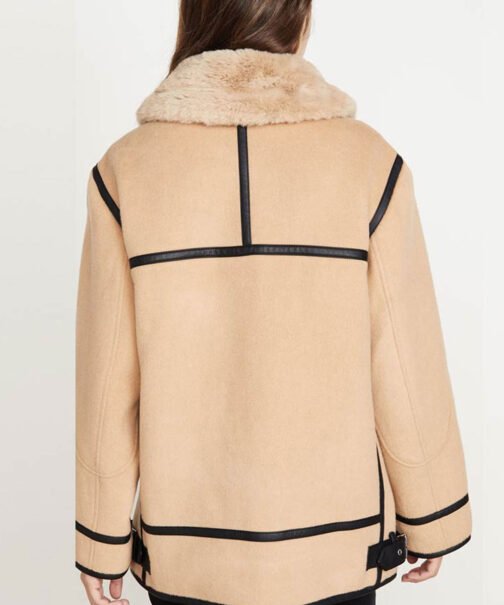 New York State of Mind Ramona Singer Wool Shearling Jacket - Image 2