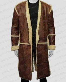 Josha Stradowski The Wheel of Time Brown Leather Coat